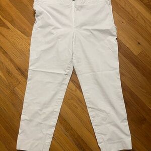 💖Talbots Women's White Straight Leg Pants